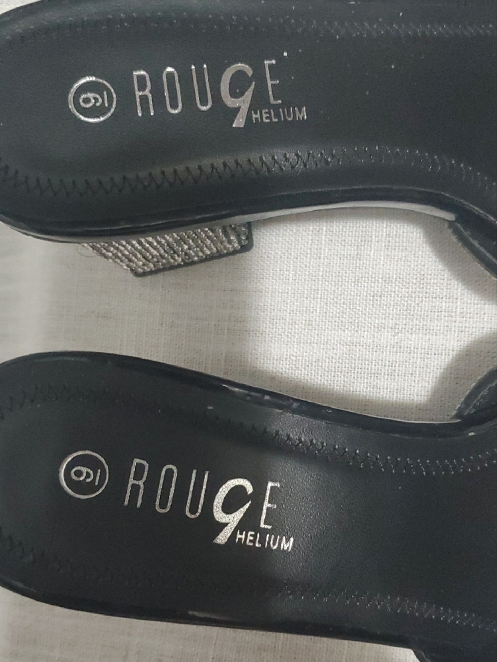 Rouge Helium Silver Crystal Block Heels - Picture 2 of 3